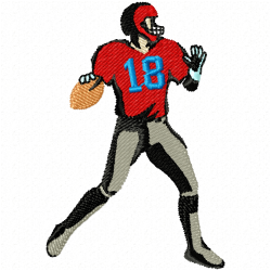American Football Embroidery Design 3 American Football Embroidery Design 3